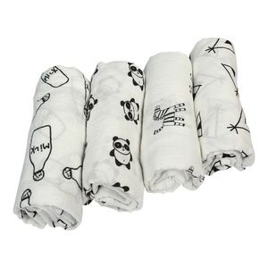 4 Pk muslin swaddle blankets receiving blankets